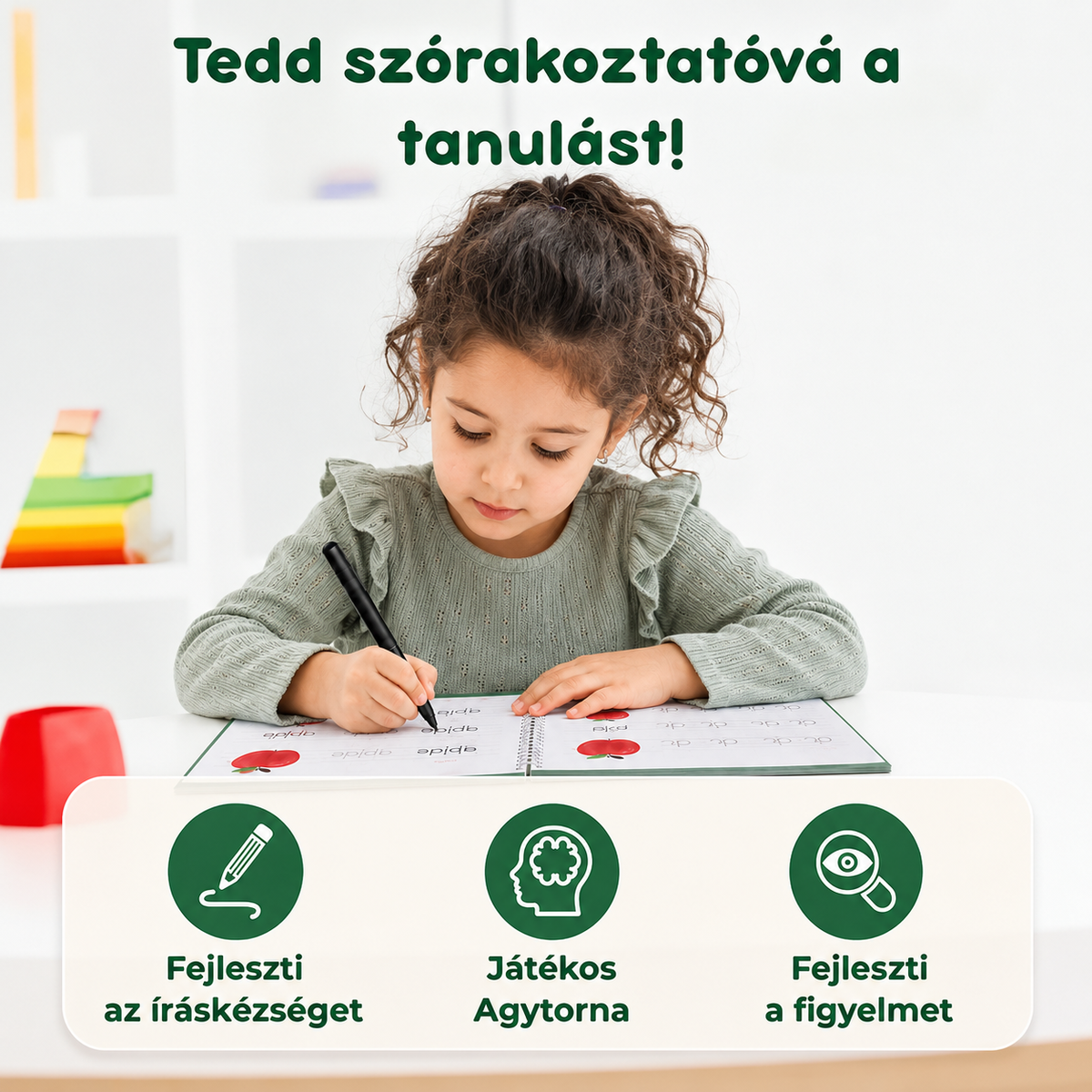 Apró Zsenik - Újrahasználható Írás- és Tanulókészlet Gyerekeknek