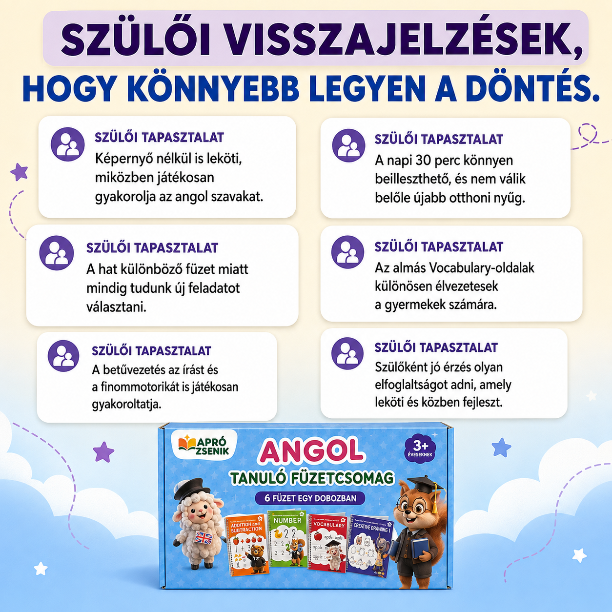Apró Zsenik - Angol Tanulócsomag Gyerekeknek