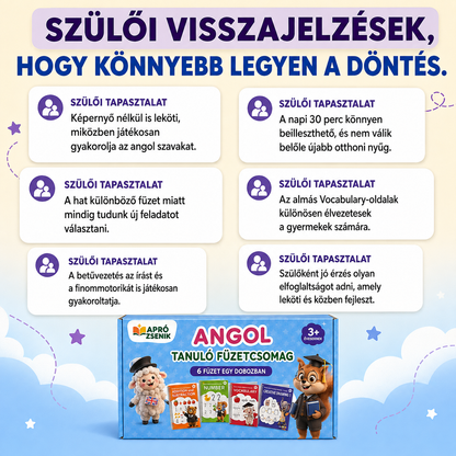Apró Zsenik - Angol Tanulócsomag Gyerekeknek