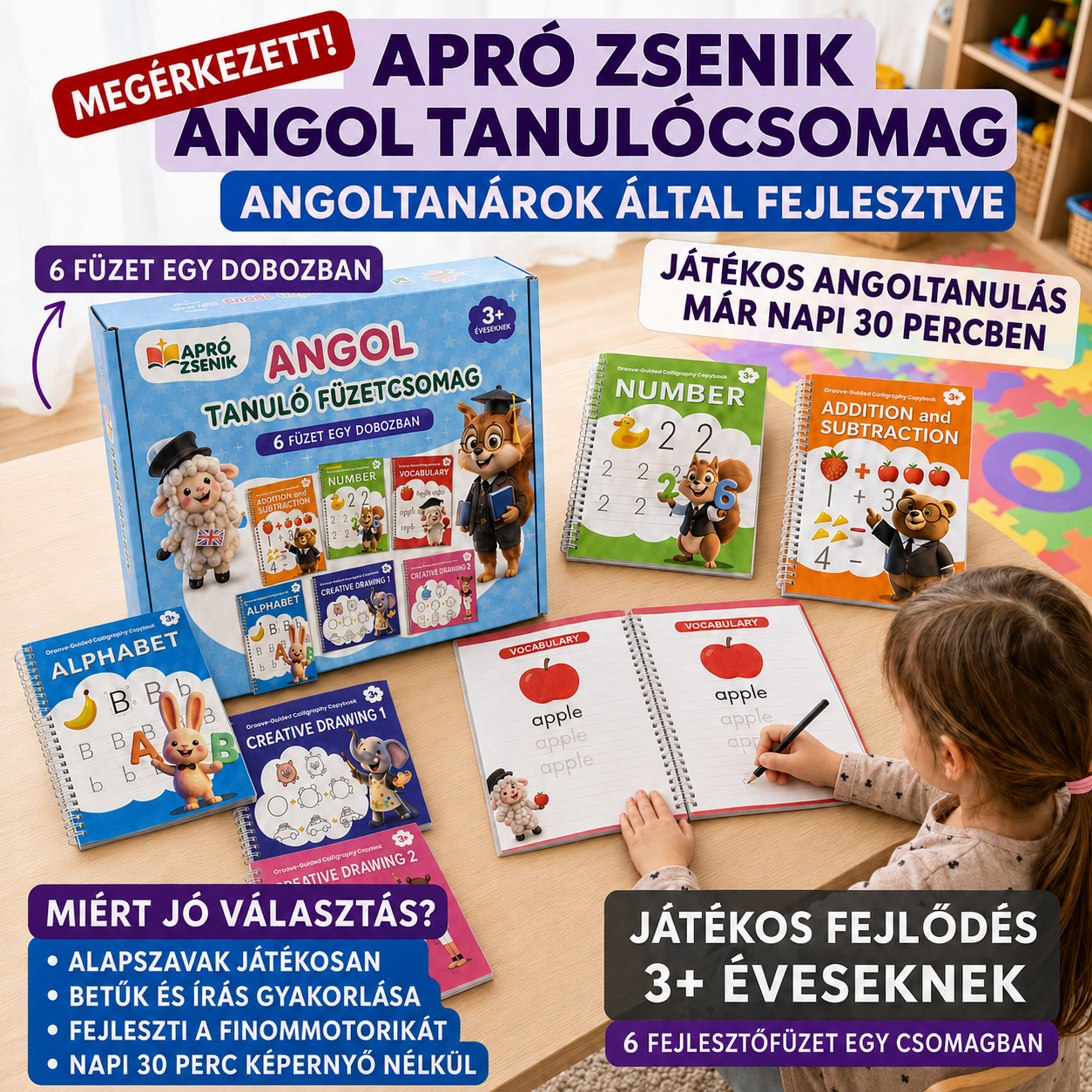 Apró Zsenik - Angol Tanulócsomag Gyerekeknek