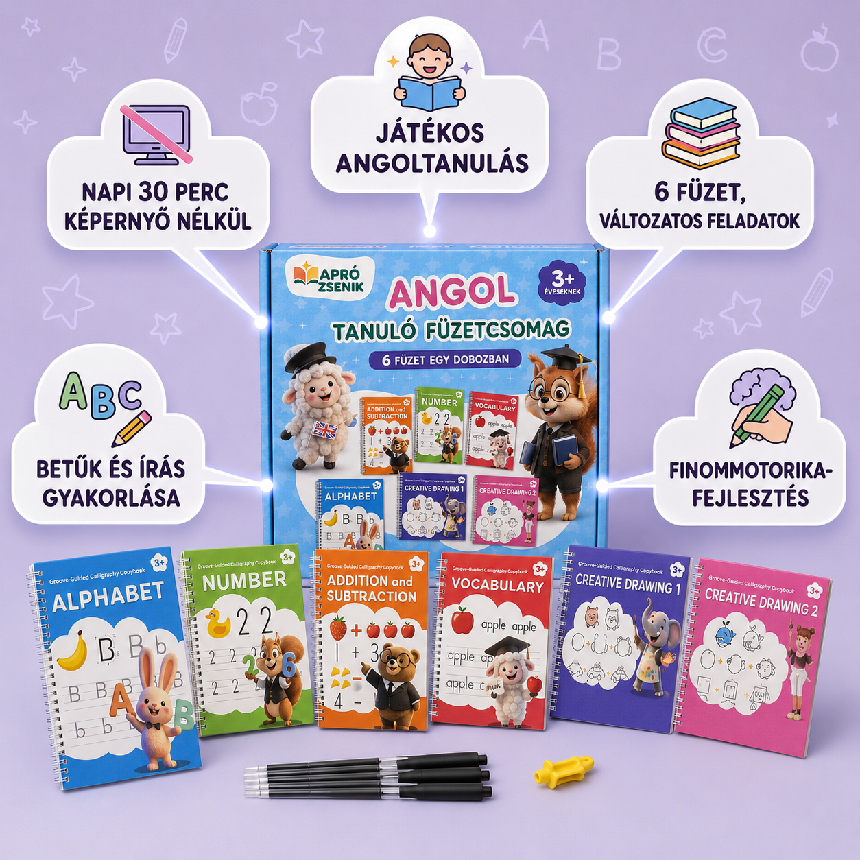 Apró Zsenik - Angol Tanulócsomag Gyerekeknek